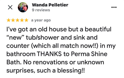 review for refinishing a sink, shower and tub