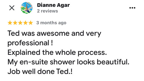 review of shower refinishing